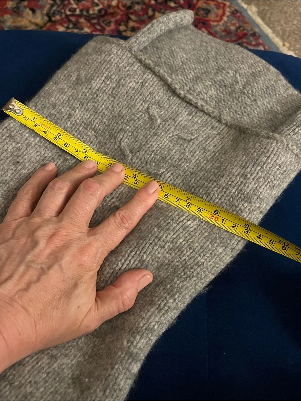 Gap woolCozy Light Gray Cable Knit Sweater